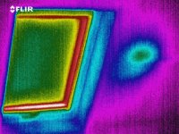 fenêtre de toit en image infrarouge